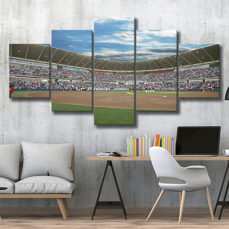 The Diamond Stadium in Virginia, Stadium Canvas, Sport Art, Large Canvas, Multi Panels, Canvas Prints Wall Art Decor
