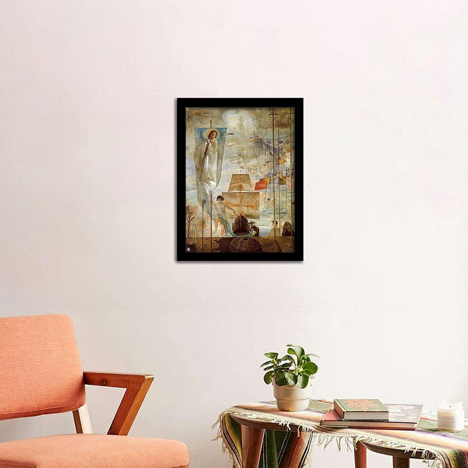 The Discovery of America by Christopher Columbus 1958 - Salvador Dali-gigapixel - Art Print, Frame Art, Painting Art