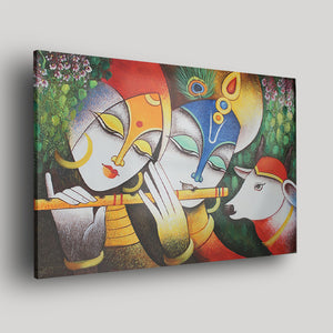 The Divine Radha Krishna Acrylic Print - Art Prints, Acrylic Wall Art, Acrylic Photo, Wall Decor