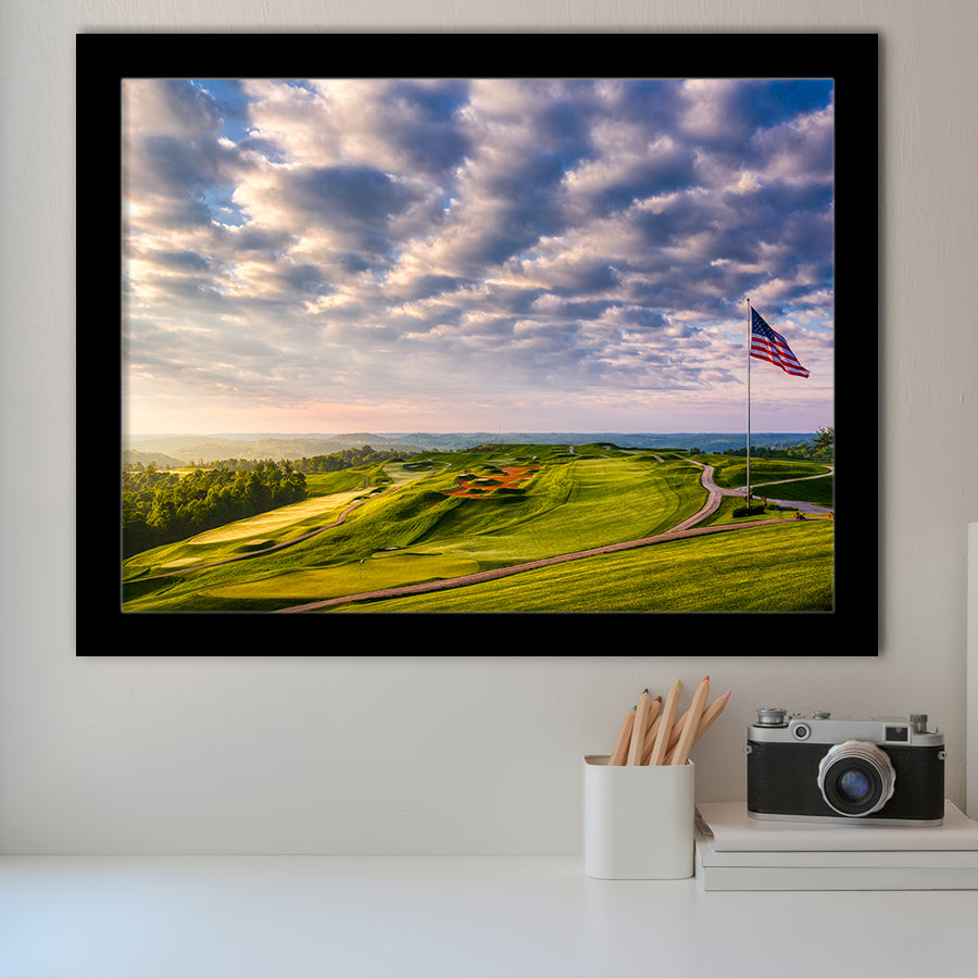 The Donald Ross Course At French Lick, Golf Sport Print, Golf Lover, Framed Art Prints Home Decor
