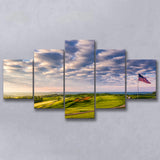 The Donald Ross Course At French Lick, Golf Art Print, 5 Panels Canvas Prints Wall Art Decor