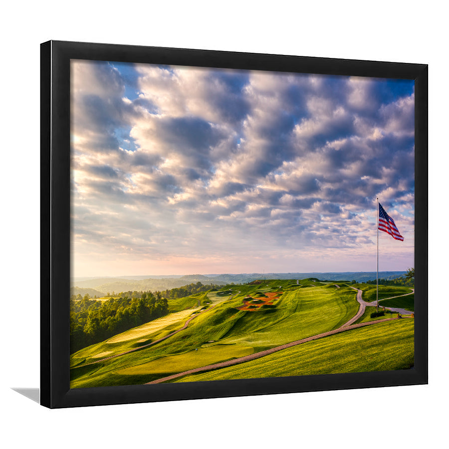 The Donald Ross Course At French Lick, Golf Sport Print, Golf Lover, Framed Art Prints Home Decor