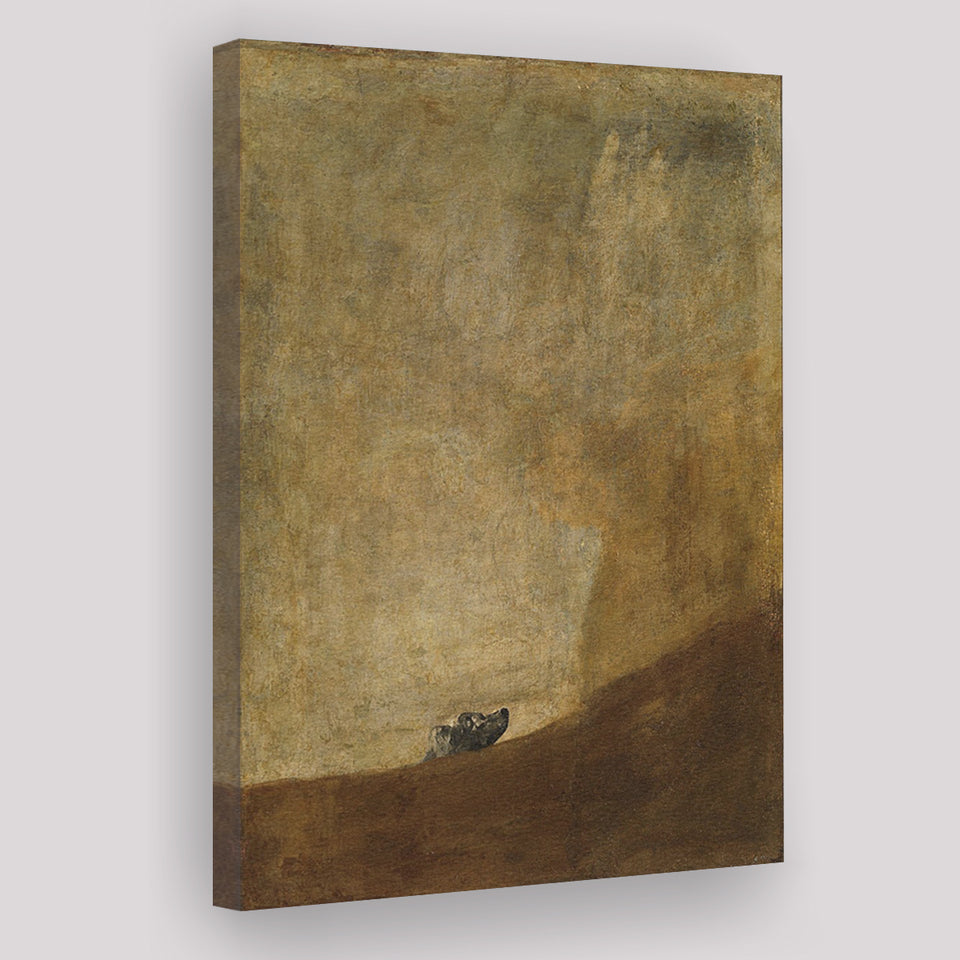 The Drowning Dog by Francisco Goya Canvas Prints Wall Art - Painting Canvas, Wall Decor, Painting Prints, For Sale