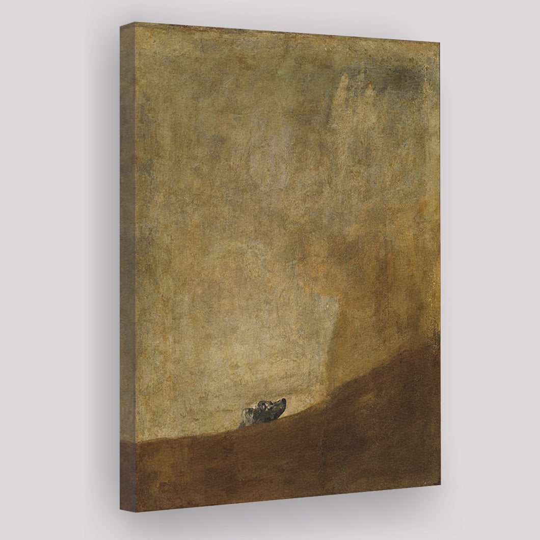 The Drowning Dog by Francisco Goya Canvas Prints Wall Art - Painting Canvas, Wall Decor, Painting Prints, For Sale