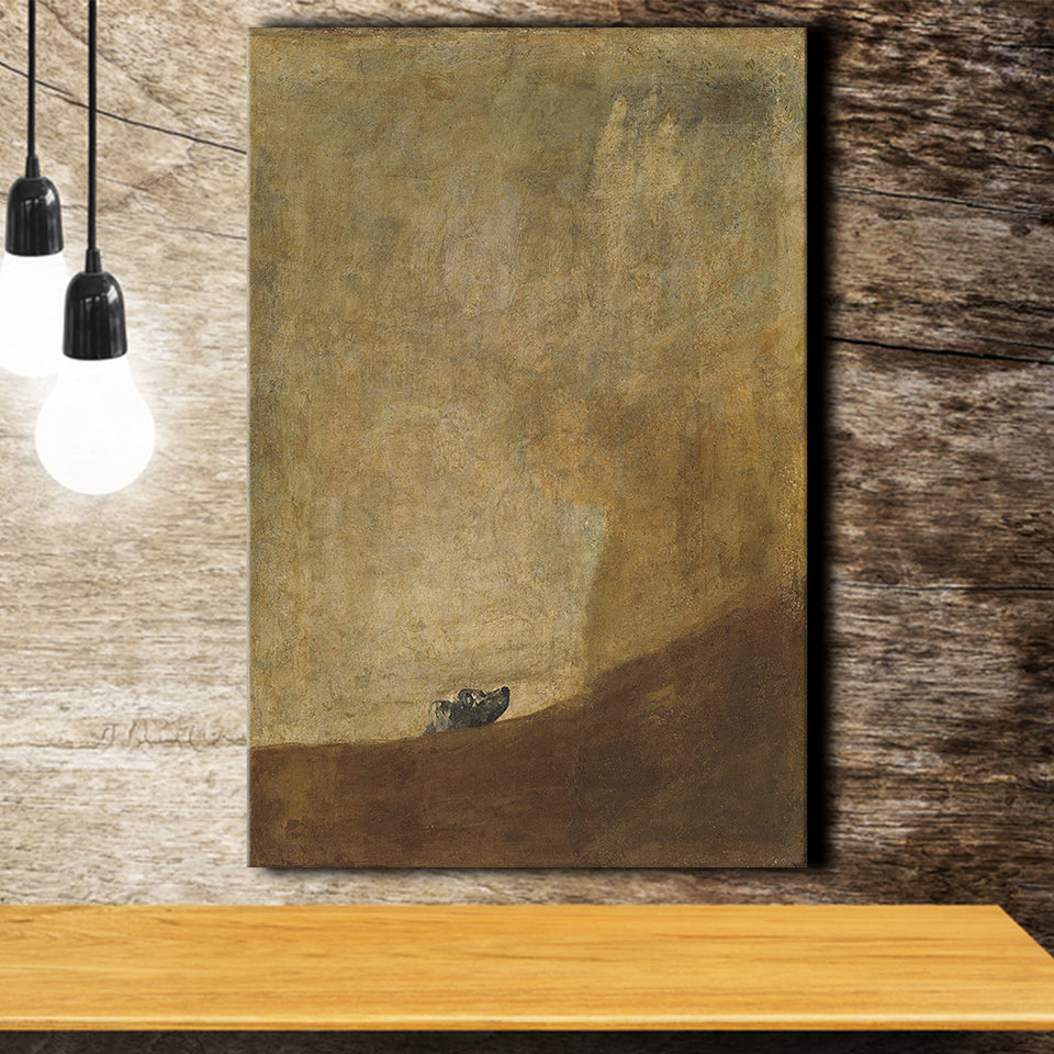 The Drowning Dog by Francisco Goya Canvas Prints Wall Art - Painting Canvas, Wall Decor, Painting Prints, For Sale