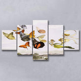 The Fairy Queen Takes An Airy Drive In A Light Carriage Richard Doyle Painting 5 Panels, Canvas Prints Wall Art Decor