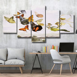 The Fairy Queen Takes An Airy Drive In A Light Carriage Richard Doyle Painting 5 Panels, Canvas Prints Wall Art Decor