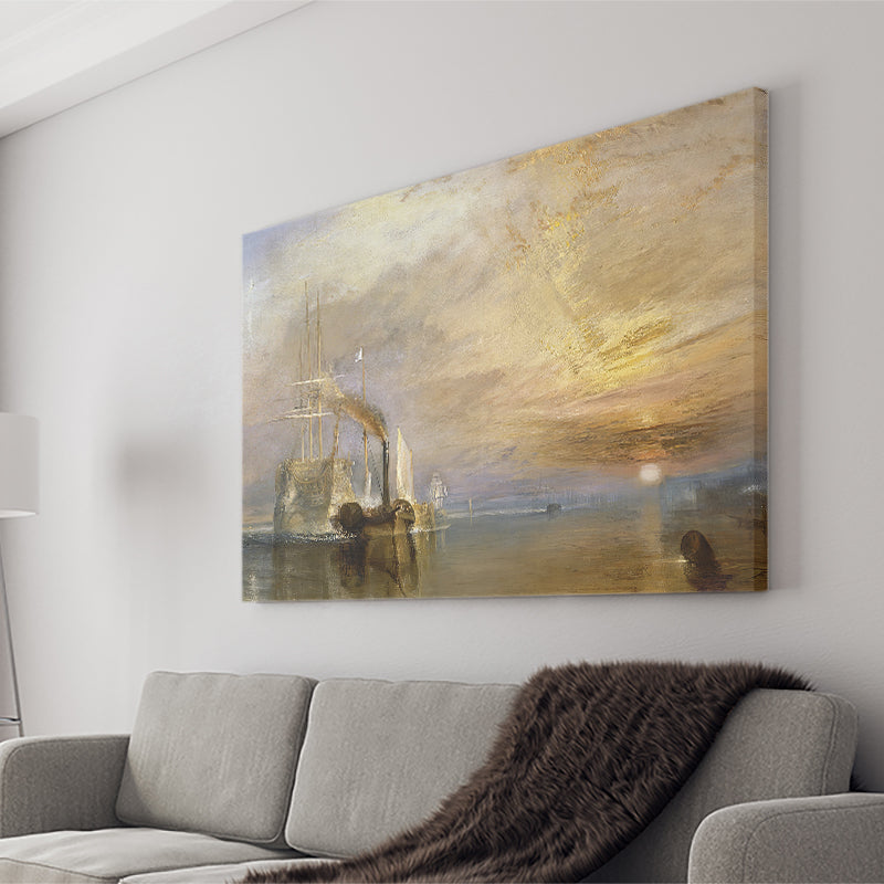The Fighting Temeraire Tugged To Her Last Berth To Be Broken Up Before 1839 Canvas Wall Art - Canvas Prints, Prints For Sale, Painting Canvas,Canvas On Sale