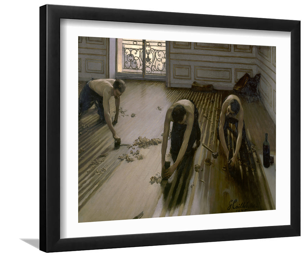 The Floor Strippers By Gustave Caillebotte-Canvas art,Art Print,Frame art,Plexiglass cover