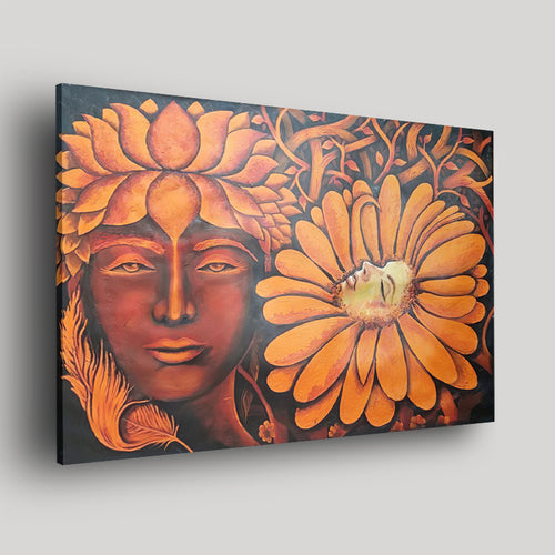 The Flower Lady Acrylic Print - Art Prints, Acrylic Wall Art, Acrylic Photo, Wall Decor