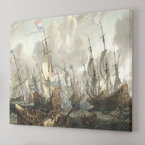 The Four Days Battle 1 4 June 1666 Canvas Wall Art - Canvas Prints, Prints For Sale, Painting Canvas,Canvas On Sale