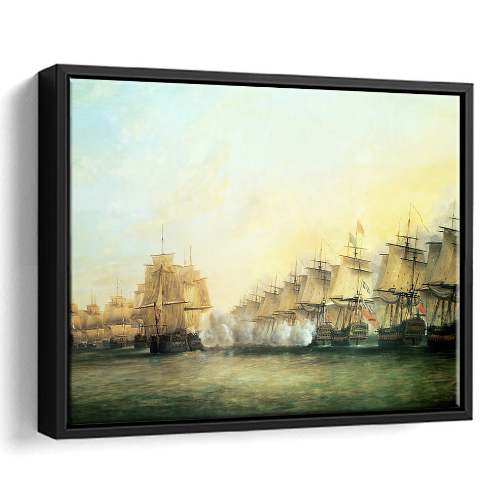 Ships Riding On The Seine At Rouen By Claude Monet 1873 Framed Canvas Prints Wall Art - Painting Canvas, Wall Decor, For Sale