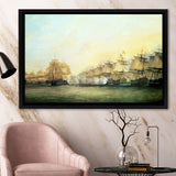 Ships Riding On The Seine At Rouen By Claude Monet 1873 Framed Canvas Prints Wall Art - Painting Canvas, Wall Decor, For Sale