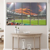 The Gabba at Sunset, Stadium Canvas, Sport Art, Gift for him, Multi Panels B, Canvas Prints Wall Art Decor