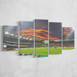The Gabba at Sunset, Stadium Canvas, Sport Art, Large Canvas, Multi Panels, Canvas Prints Wall Art Decor