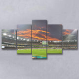 The Gabba at Sunset, Stadium Canvas, Sport Art, Large Canvas, Multi Panels, Canvas Prints Wall Art Decor