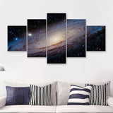 The Great Andromeda Galaxy Multi Panel Canvasjpeg 5 Pieces Canvas Prints Wall Art - Painting Canvas, Multi Panels, Wall Decor