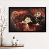 The Great Cat By Carl Kahler Framed Canvas Prints Wall Art - Painting Canvas, Wall Decor, Canvas Art, Floating Frame