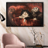 The Great Cat By Carl Kahler Framed Canvas Prints Wall Art - Painting Canvas, Wall Decor, Canvas Art, Floating Frame