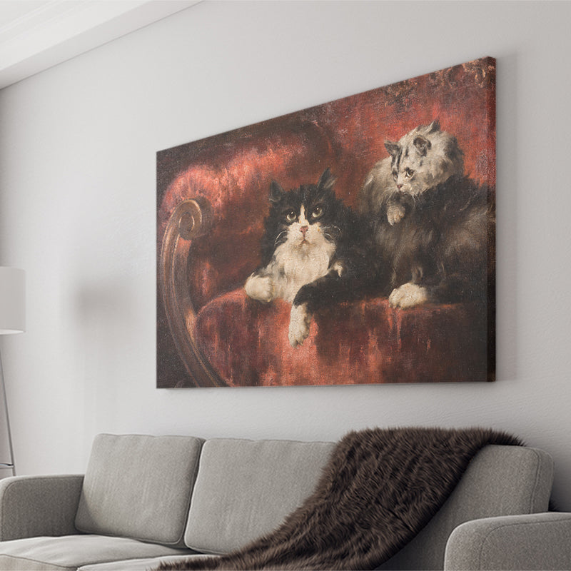 The Great Cat By Carl Kahler Canvas Prints Wall Art - Painting Canvas, Wall Decor, Canvas Art, For Sale