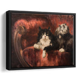 The Great Cat By Carl Kahler Framed Canvas Prints Wall Art - Painting Canvas, Wall Decor, Canvas Art, Floating Frame