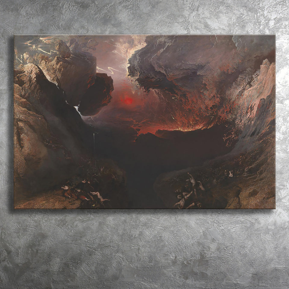 The Great Day Of His Wrath By Martin Canvas Prints Wall Art, Home Living Room Decor, Large Canvas