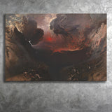 The Great Day Of His Wrath By Martin Canvas Prints Wall Art, Home Living Room Decor, Large Canvas