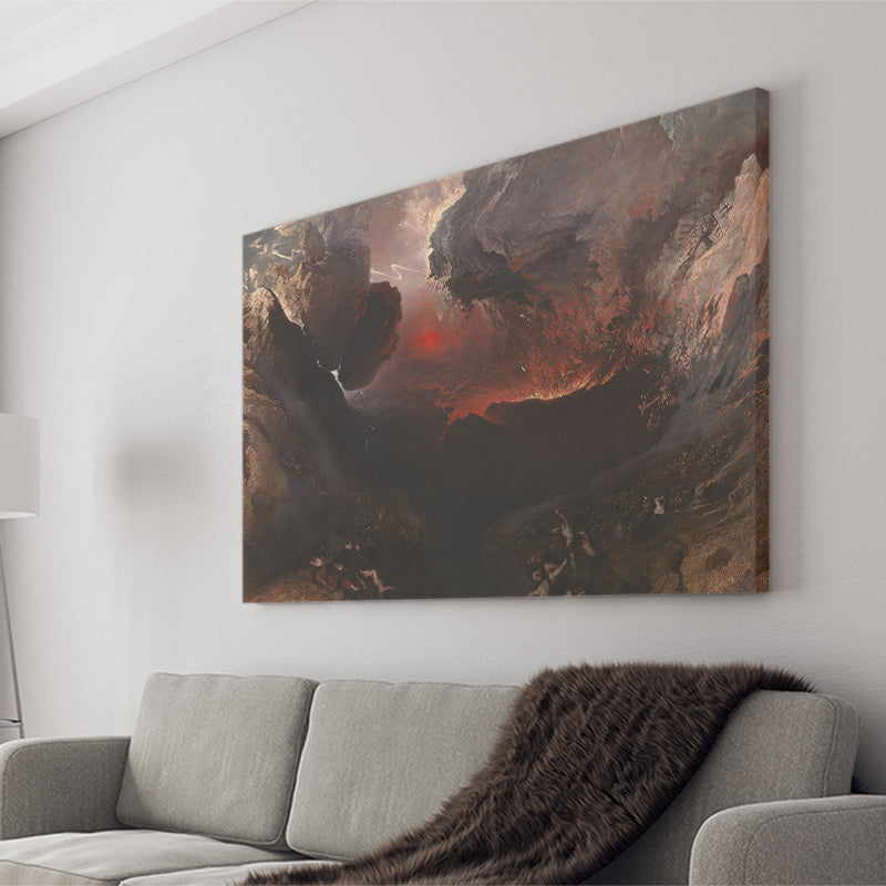 The Great Day Of His Wrath By Martin Canvas Prints Wall Art, Home Living Room Decor, Large Canvas