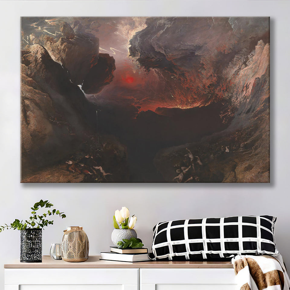 The Great Day Of His Wrath By Martin Canvas Prints Wall Art, Home Living Room Decor, Large Canvas