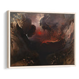 The Great Day Of His Wrath By Martin Framed Canvas Prints Wall Art, Floating Frame, Large Canvas Home Decor