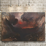 The Great Day Of His Wrath By Martin Canvas Prints Wall Art, Home Living Room Decor, Large Canvas