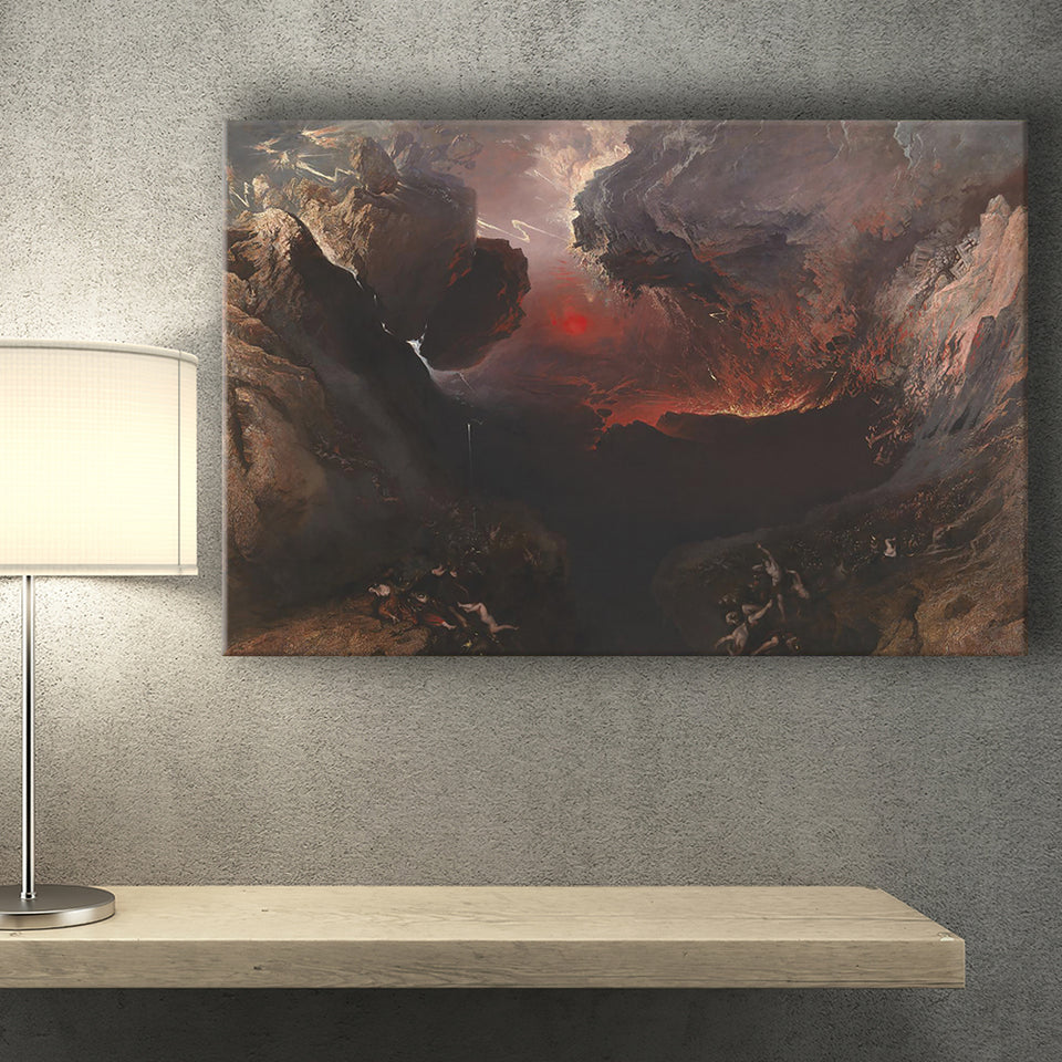 The Great Day Of His Wrath By Martin Canvas Prints Wall Art, Home Living Room Decor, Large Canvas