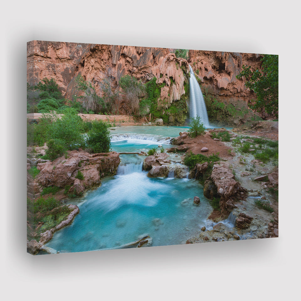 The Havasupai Falls Arizona Canvas Prints Wall Art - Painting Canvas, Wall Decor, Home Decor, Prints for Sale