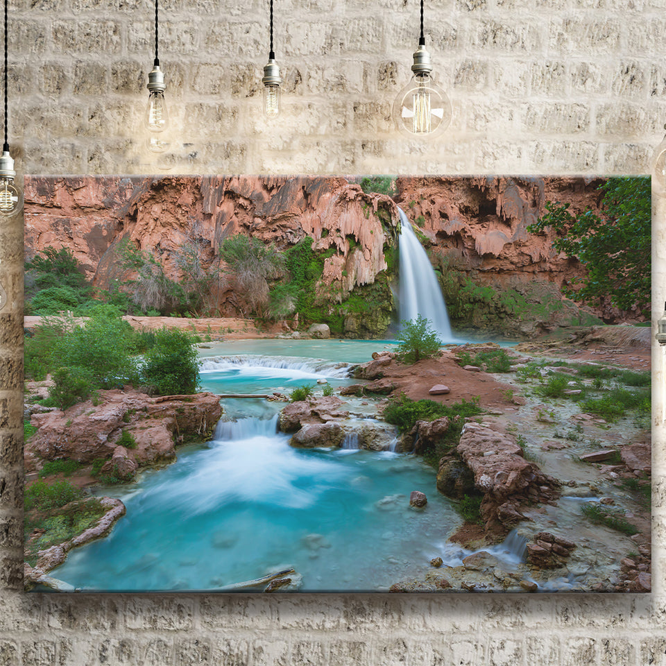 The Havasupai Falls Arizona Canvas Prints Wall Art - Painting Canvas, Wall Decor, Home Decor, Prints for Sale