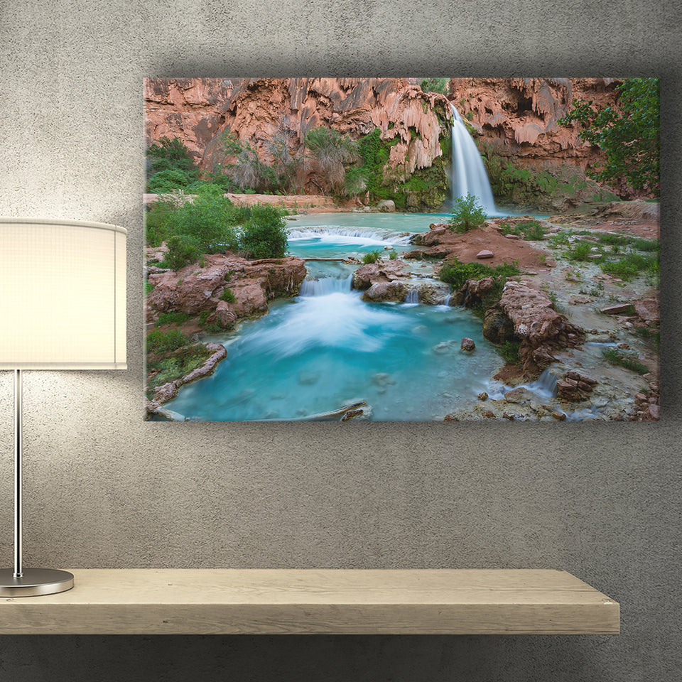 The Havasupai Falls Arizona Canvas Prints Wall Art - Painting Canvas, Wall Decor, Home Decor, Prints for Sale