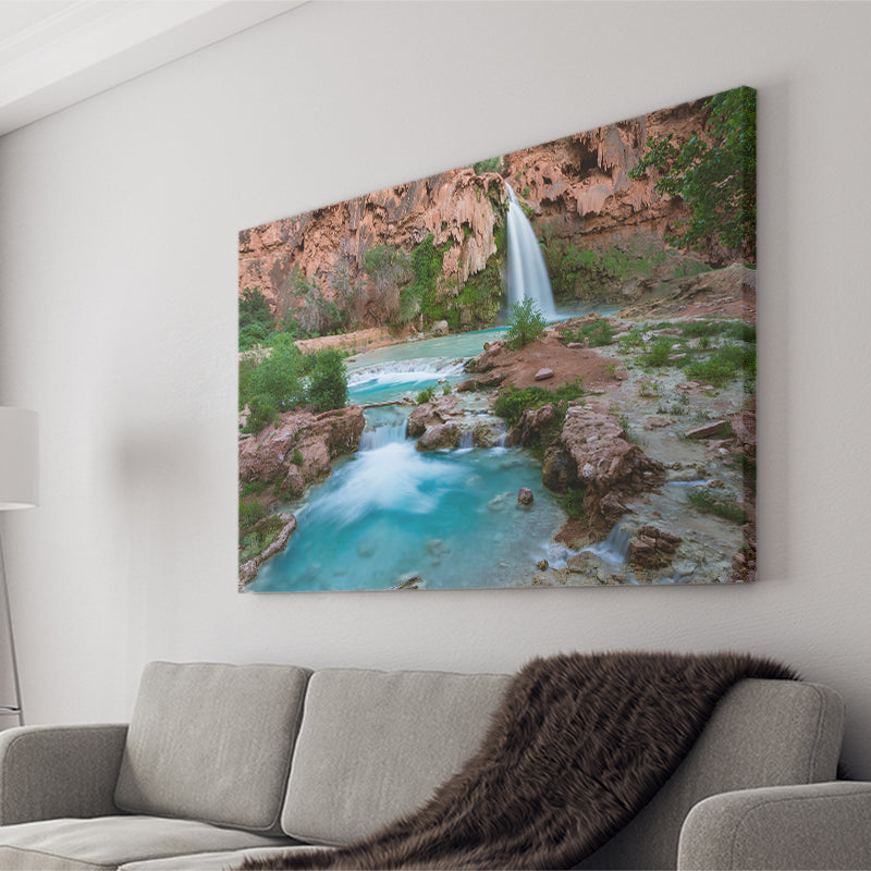 The Havasupai Falls Arizona Canvas Prints Wall Art - Painting Canvas, Wall Decor, Home Decor, Prints for Sale
