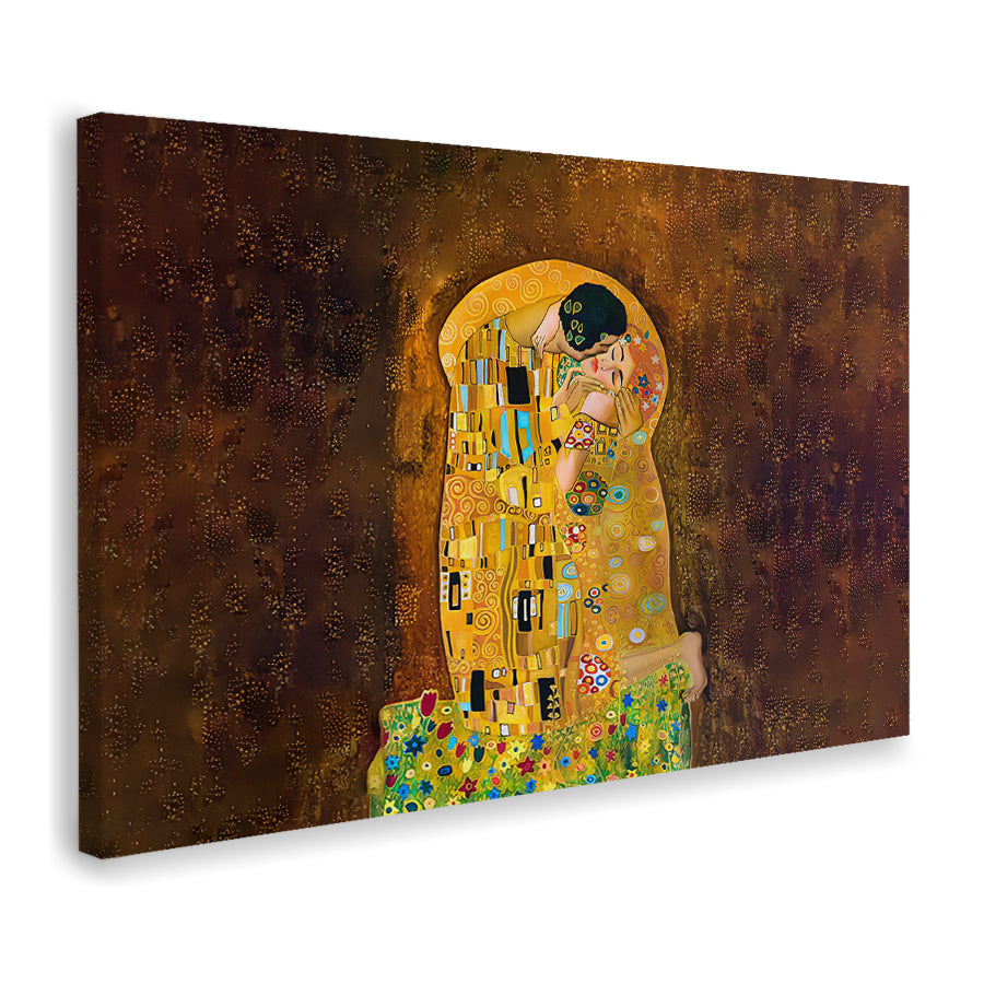 The Kiss By Gustav Klimt Canvas Wall Art - Canvas Prints, Prints for Sale, Canvas Painting, Canvas On Sale