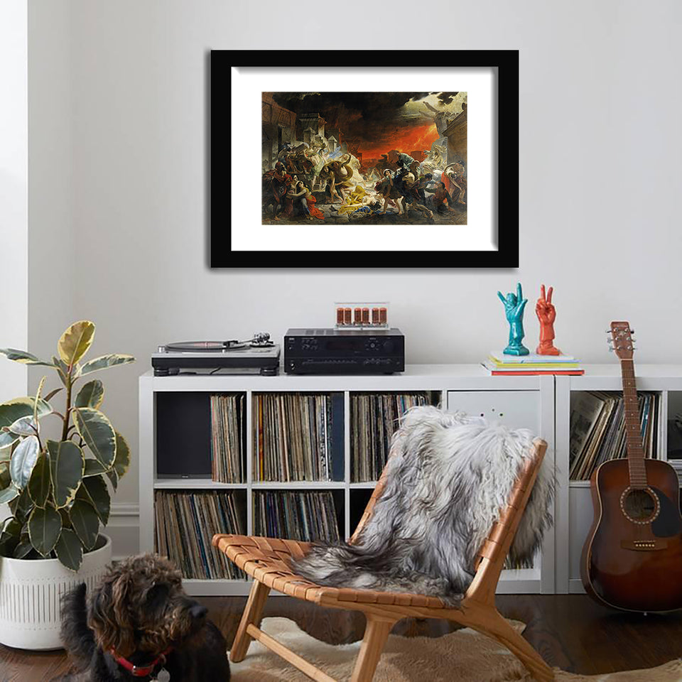 The Last Day Of Pompeii By Karl Bryullov-Canvas art,Art Print,Frame art,Plexiglass cover