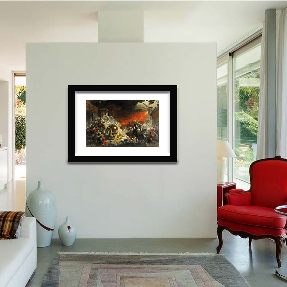 The Last Day Of Pompeii By Karl Bryullov-Canvas art,Art Print,Frame art,Plexiglass cover