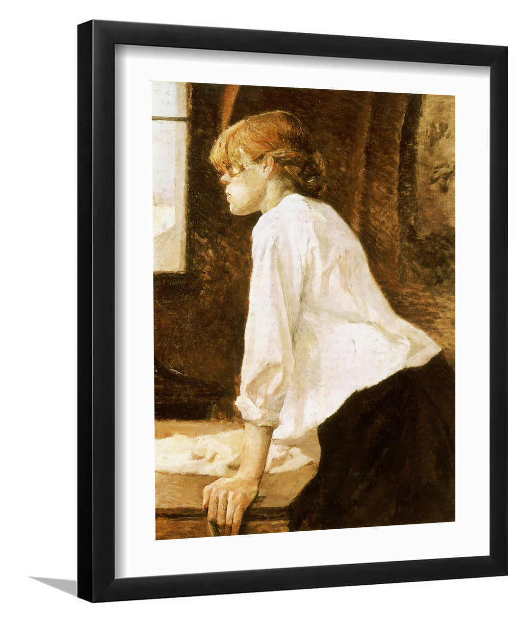 The Laundress By Henri De Toulouse-Lautrec-Canvas Art,Art Print,Framed Art,Plexiglass cover