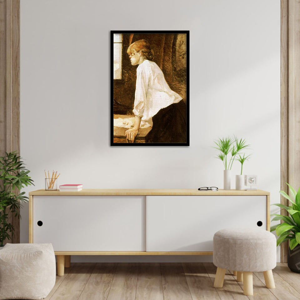 The Laundress By Henri De Toulouse-Lautrec-Art Print,Frame Art,Plexiglass Cover