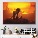 The Lion King Dad And Son, Dad Gift Canvas Prints Wall Art, Home Living Room Decor, Large Canvas