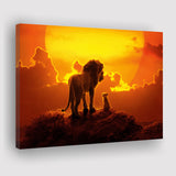 The Lion King Dad And Son, Dad Gift Canvas Prints Wall Art, Home Living Room Decor, Large Canvas