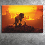 The Lion King Dad And Son, Dad Gift Canvas Prints Wall Art, Home Living Room Decor, Large Canvas