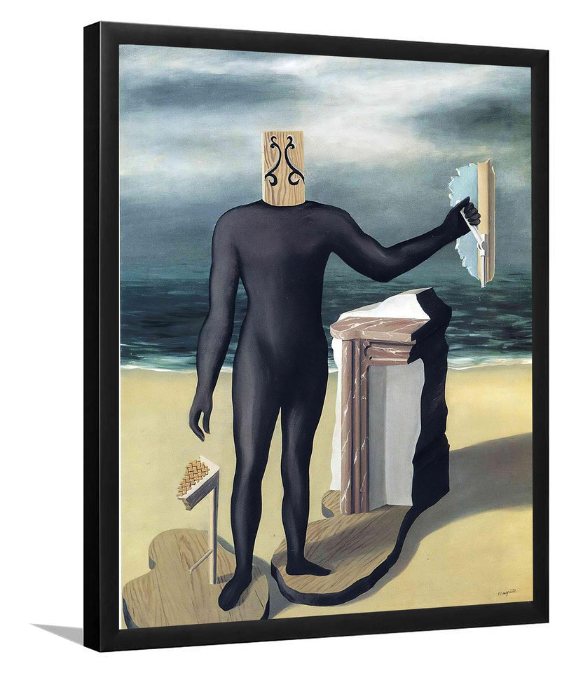 The Man Of The Sea 1927 by Rene Magritte-Art Print, Frame Art, Plexiglas Cover