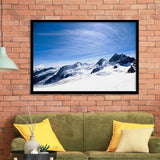 The Mountains Of The Titlis Valley Are Covered By Snow Switzerland Framed Art Prints Wall Decor - Painting Art, Wall Art, Home Decor