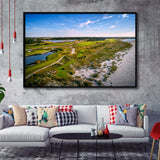 The Ocean Course At Kiawah Island Golf Resort Framed Canvas Prints Wall Art - Painting Canvas, Floating Frame, Wall Decor