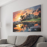 The Ocean Course At Kiawah Island Golf Resort Painting Canvas Prints Wall Art Home Decor, Painting Canvas, Wall Decor