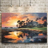 The Ocean Course At Kiawah Island Golf Resort Painting Canvas Prints Wall Art Home Decor, Painting Canvas, Wall Decor
