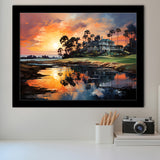 The Ocean Course At Kiawah Island Golf Resort Painting Framed Art Prints Wall Decor, Painting Art, Framed Picture